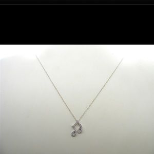 Zales 10k white gold pendant necklace